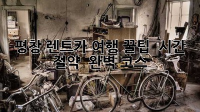 평창 렌트카 여행 꿀팁 🚗💨 시간 절약 & 완벽 코스!
